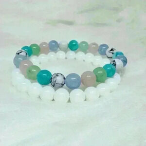 Halo beaded Duo Bracelet